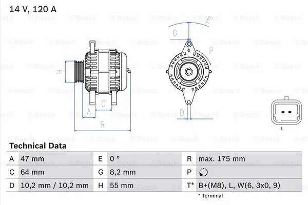Alternator (0 986 049 650)