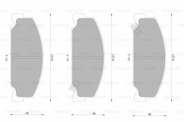 Brake Pad Set, disc brake (0 986 AB9 005)