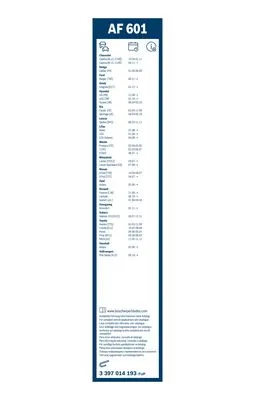 Wiper Blade (3 397 014 193)
