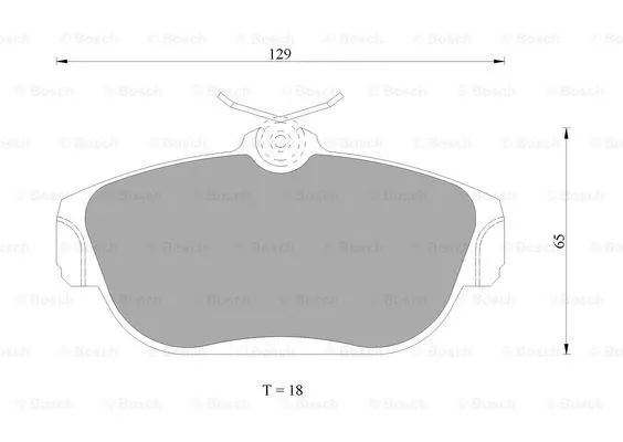 Brake Pad Set, disc brake (0 986 AB4 685)