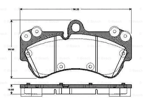 Brake Pad Set, disc brake (0 986 TB3 074)