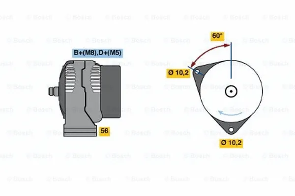 Alternator (0 986 046 030)