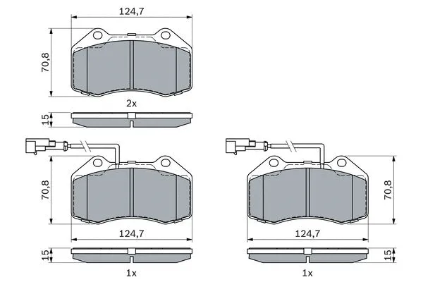 Brake Pad Set, disc brake (0 986 494 903)