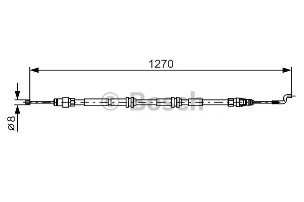 Cable Pull, parking brake (1 987 482 014)