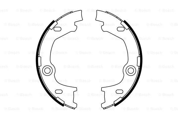Brake Shoe Set, parking brake (0 986 487 777)