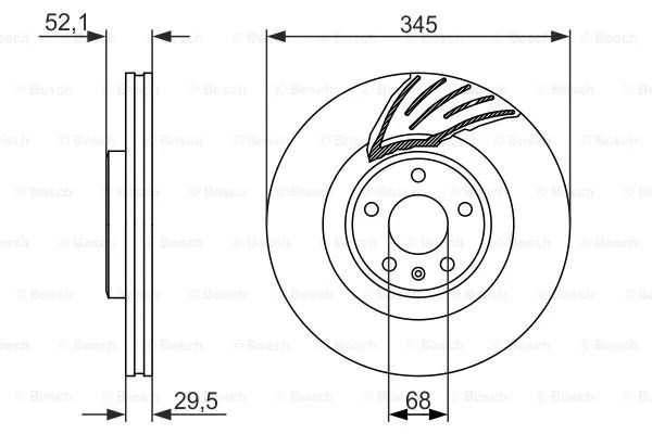 Brake Disc (0 986 479 590)