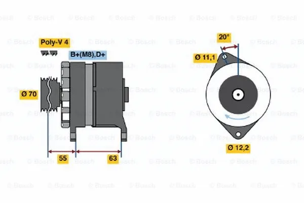 Alternator (0 120 469 875)