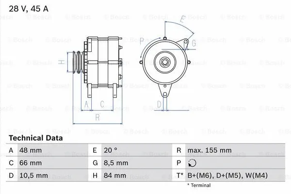 Alternator (0 986 037 221)