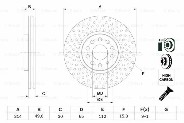 Brake Disc (0 986 479 735)
