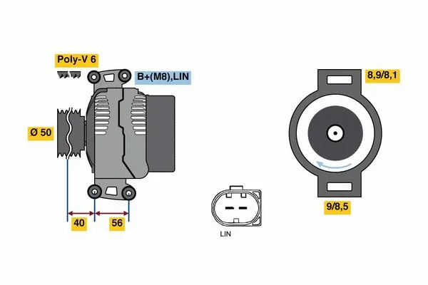 Alternator (0 121 813 006)
