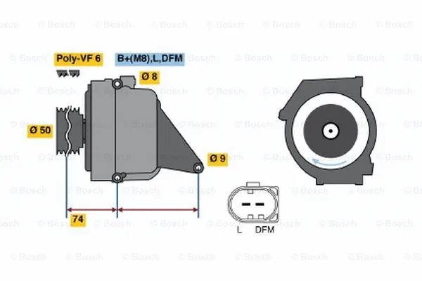 Alternator (0 122 0AA 2A0)