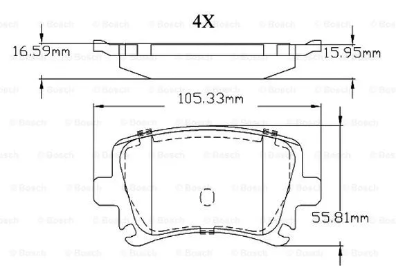 Brake Pad Set, disc brake (F 03B 150 364)