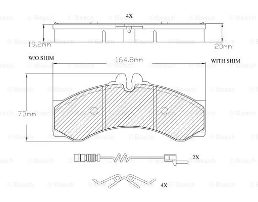 Brake Pad Set, disc brake (F 03A 150 009)