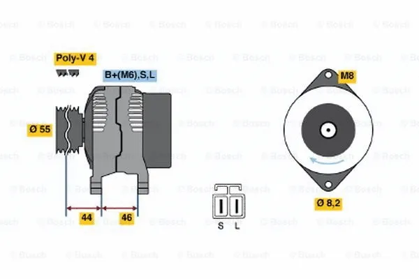 Alternator (0 986 038 431)