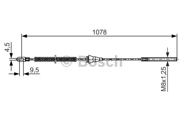 Cable Pull, parking brake (1 987 477 310)