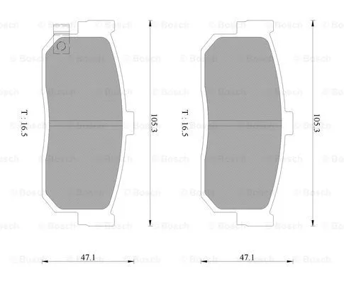Brake Pad Set, disc brake (0 986 AB3 084)