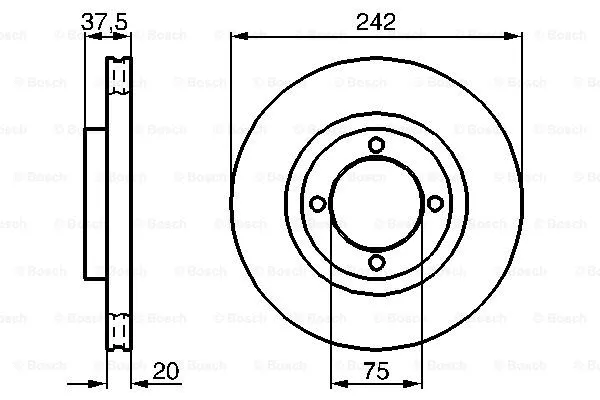 Brake Disc (0 986 478 524)