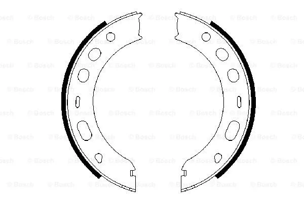 Brake Shoe Set, parking brake (0 986 487 706)