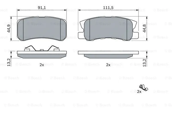 Brake Pad Set, disc brake