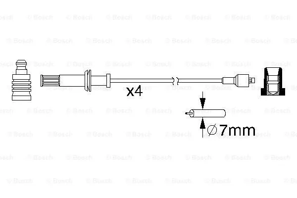 Ignition Cable Kit (0 986 357 078)