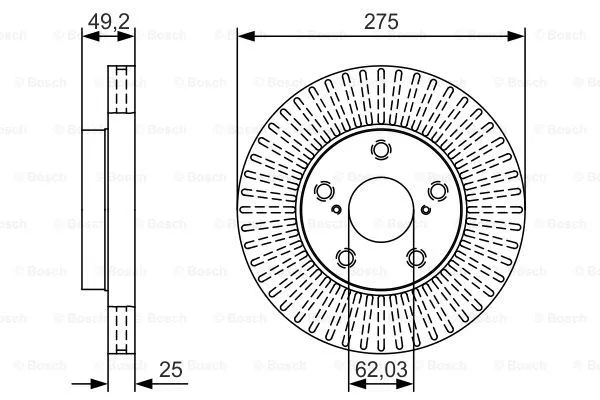 Brake Disc (0 986 479 U19)