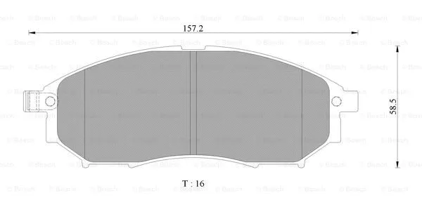 Brake Pad Set, disc brake (0 986 AB3 098)