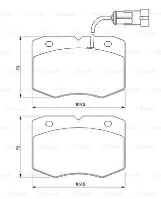 Brake Pad Set, disc brake (0 986 424 768)