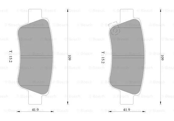 Brake Pad Set, disc brake (0 986 AB1 135)