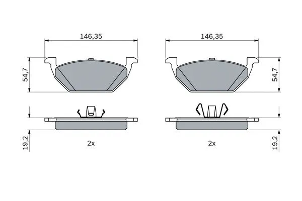 Brake Pad Set, disc brake (0 986 424 933)