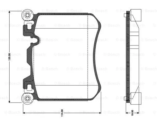 Brake Pad Set, disc brake (0 986 TB3 099)