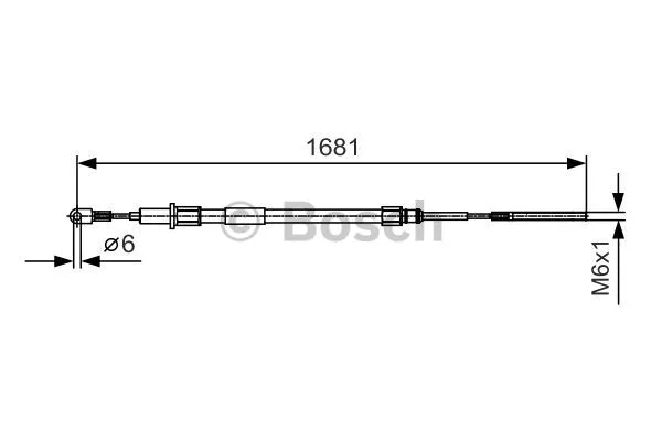 Cable Pull, parking brake (1 987 477 924)