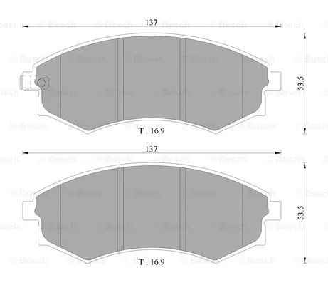 Brake Pad Set, disc brake (0 986 AB3 031)