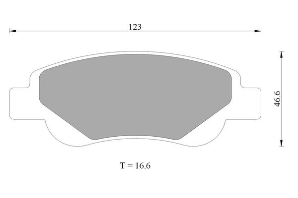 Brake Pad Set, disc brake (0 986 AB3 765)
