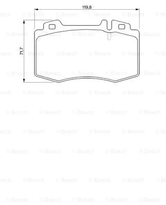 Brake Pad Set, disc brake (0 986 494 012)