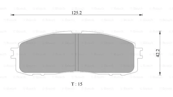 Brake Pad Set, disc brake (0 986 AB2 080)