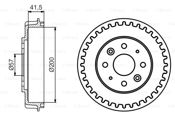 Brake Drum (0 986 477 247)