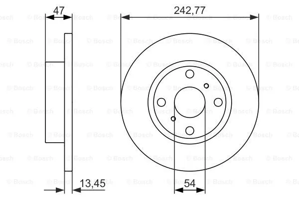 Brake Disc (0 986 479 843)