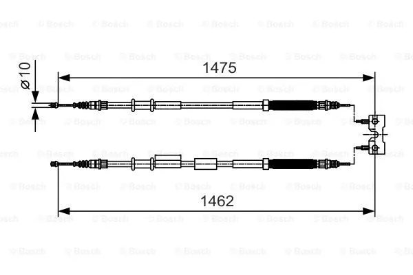 Cable Pull, parking brake (1 987 482 039)