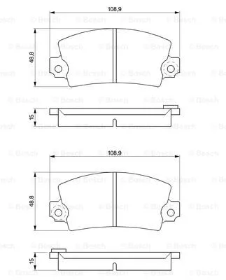Brake Pad Set, disc brake (0 986 463 473)