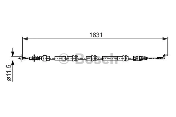 Cable Pull, parking brake (1 987 482 376)