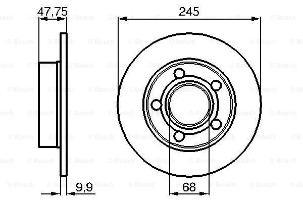 Brake Disc (0 986 479 B56)