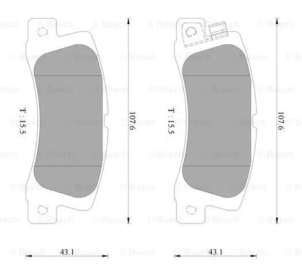 Brake Pad Set, disc brake (0 986 AB2 429)