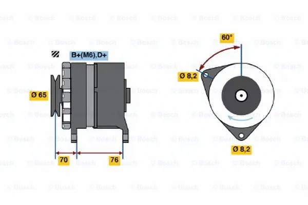 Alternator (0 986 037 460)