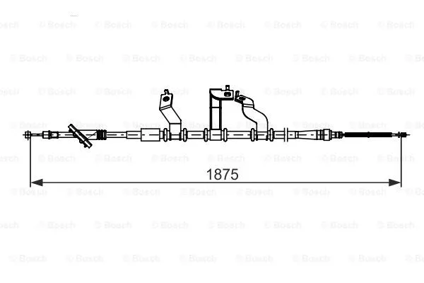 Cable Pull, parking brake (1 987 482 742)
