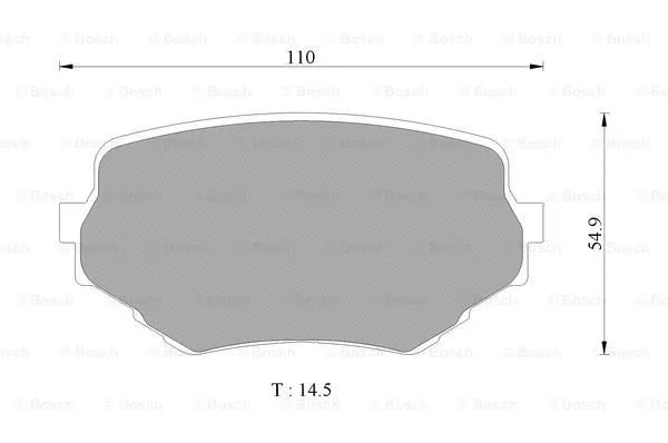 Brake Pad Set, disc brake (0 986 AB2 319)