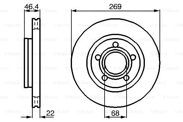 Brake Disc (0 986 478 574)