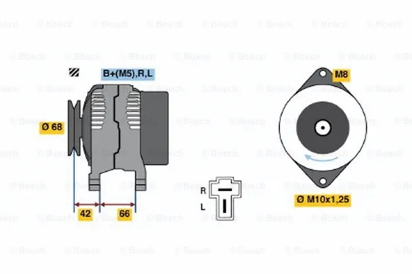 Alternator (0 986 035 851)