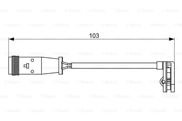 Warning Contact, brake pad wear (1 987 473 037)