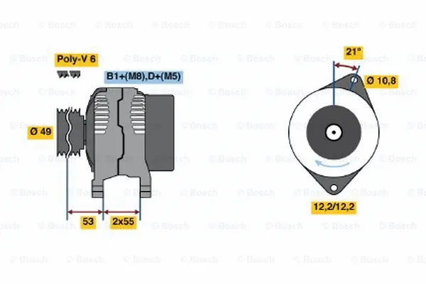 Alternator (0 986 048 030)