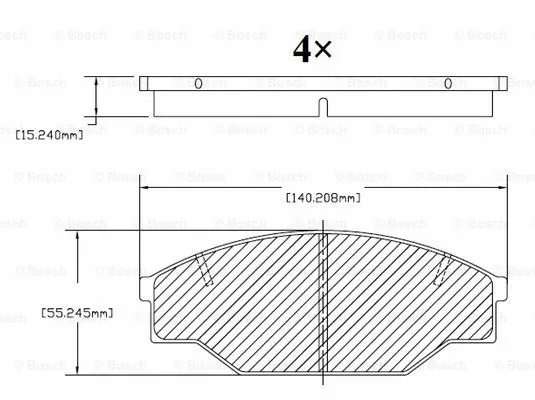 Brake Pad Set, disc brake (F 03B 150 006)